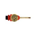Skinny Golf Pocket Caddie | The Ultimate 4-in-1 Golf Tool | with Scrub Brush, Brass Tip Groove Cleaner, Divot Repair & Ball Marker | Fits Easily in Your Pocket | Holds Any Ball Marker (Red)
