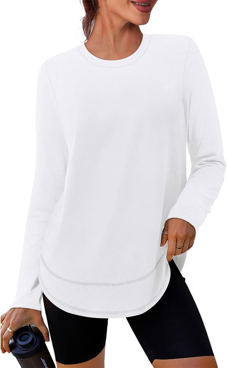 XIEERDUO Women's Quick-Dry Long Sleeve Workout Tops - Ideal for Hiking & Running | Sizes S-3XL
