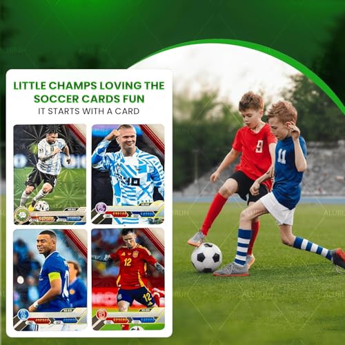 Soccer Trading Card Set - 32 Mixed 2024 Cards for Fans & Collectors