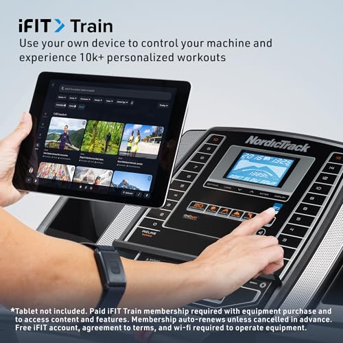 NordicTrack T6.5S Treadmill Console for Home Workout - Black, Foldable & iFIT Compatible