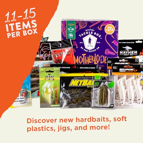 Freshwater Bass Fishing Kit - Mystery Tackle Box Motherlode with Lures & Tips