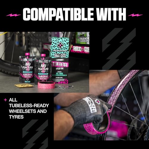 Muc-Off Ultimate Tubeless Setup Kit - XC/Trail Bike with 25mm Tape & 44mm Valve