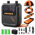 Aoiiefe Black Portable Rechargeable Electric SUP Pump with Auto-Off & Dual Stage Inflation