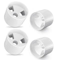 4PCS Golf Hole Cup,ABS Ivory White Plastic Golf Cups,Dimension 4" Depth, Diameter 4 1/4 inches,Fits PGAL|PGA|USGA Regulations,for Backyard Golf Practice