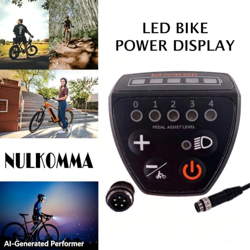 Electric Bike LED Display Meter 24V 36V 48V Cycling Computer Waterproof Control Panel