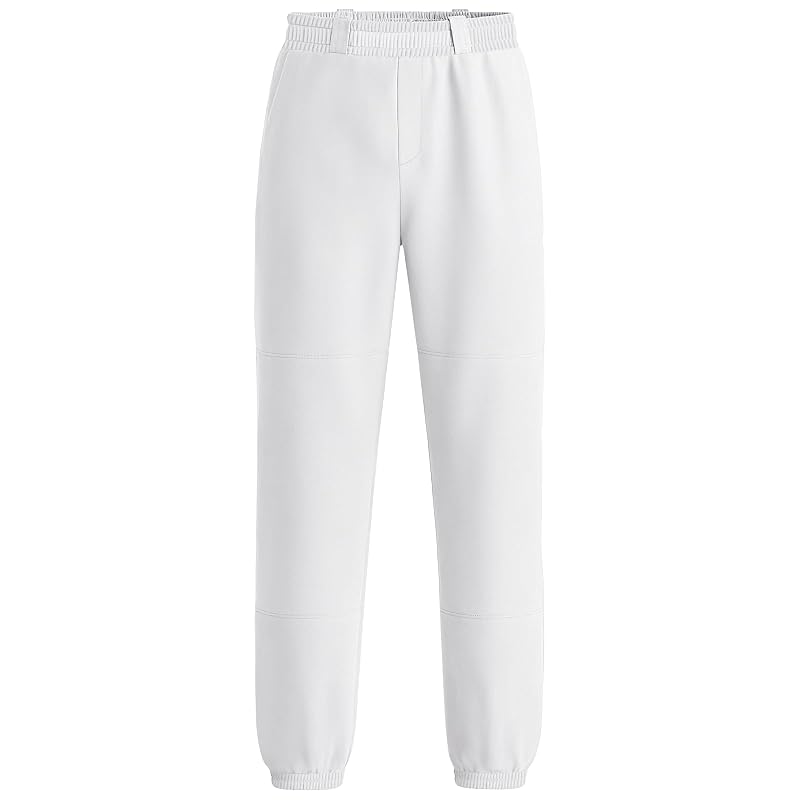 White 8-9 Years Youth Baseball Pants Softball Tee Ball Pant for Boys & Girls