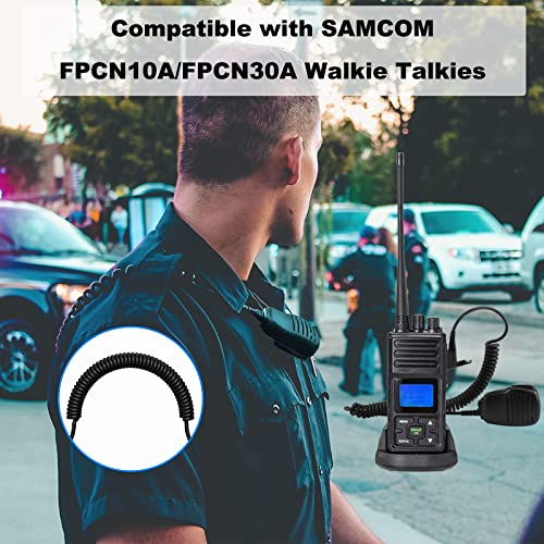 2 Pin K Type Shoulder Speaker Microphone 6 Pack for Radio Communication