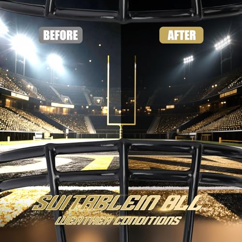 Football Helmet Visor Clear - 1 Pack, Clip-On Fit, Game Day Ready