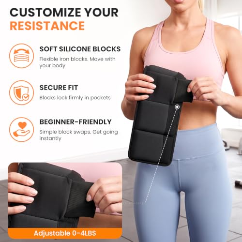 BAGAIL Adjustable Weighted Belt for Walking & Rucking 4LB (Small, 24-27in)