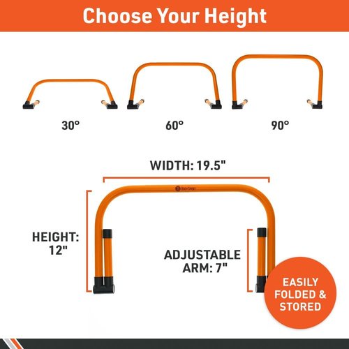 Body Sport Adjustable Speed Training Hurdles - Enhance Jumping & Agility | Set of 5 for Track & Field, Soccer, Basketball