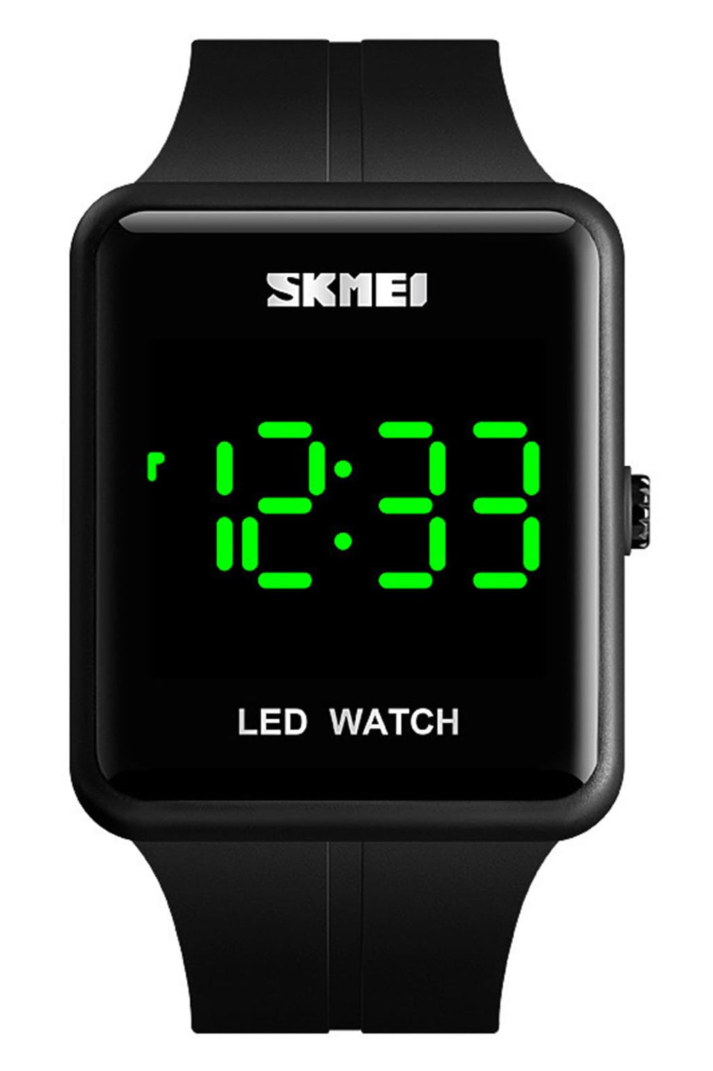 Gosasa Large Face LED Digital Watch Date Time 3Bar Waterproof Men Women Sports Watches(Black)