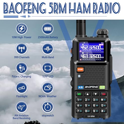 BAOFENG UV-5RM Handheld Ham Radio Two-Pack Long Range Walkie Talkies