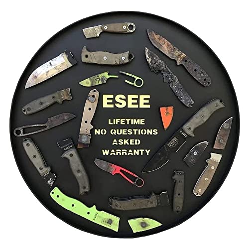 ESEE Izula-DE Fixed Blade Knife with Grey Micarta Handle, Dark Earth Finish & Polymer Sheath