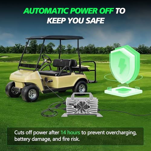48V 15A Golf Cart Battery Charger for Club Car DS Precedent Carryall
