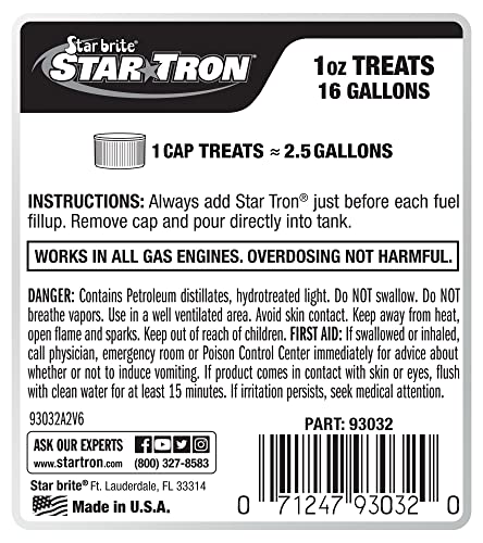 Star Tron Enzyme Fuel Treatment - Gasoline, 32 Fl Oz, Standard Packaging