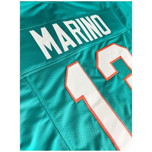 Dan Marino Aqua Miami Jersey - Unisex Adult Sizes S-5XL, Custom Sewn, XX-Large