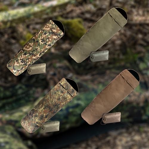 Mil-Tec Woodland Camo Waterproof Sleeping Bag Cover - Lightweight & Breathable