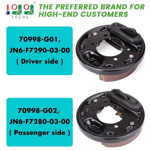 10L0L Rear Brake Assembly for EZGO & Yamaha Golf Carts, OEM Replacement