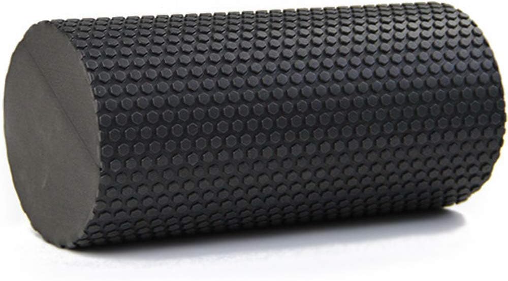 VIPELE High-Density Foam Roller - Round Massage & Muscle Recovery Tool | 11.8" x 6" (Black)