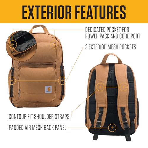 Carhartt 28L Dual-Compartment Laptop Backpack - Black