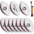 Stylish Groomsmen Football Gifts Pack of 10 with Inflator - Wedding Proposal Footballs