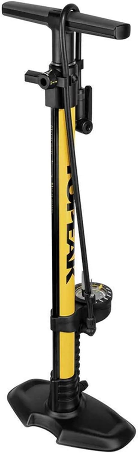 Topeak JoeBlow Sport 2Stage Bike Pump - Dual-Stage High Volume & Pressure, TwinHead DX5, 160 PSI