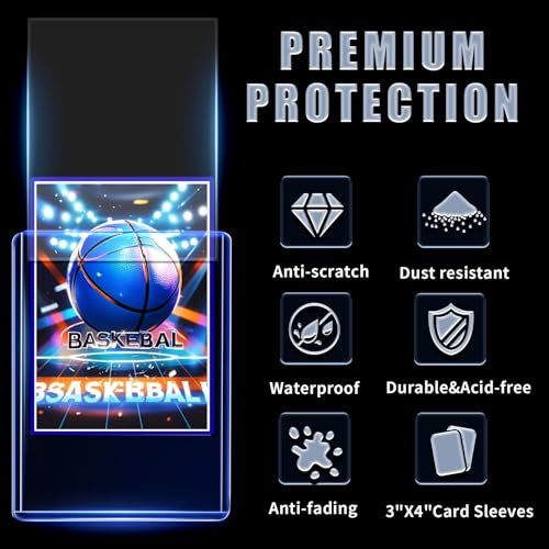 TRUGQ 1000 Hard Card Top Loaders + 1000 Soft Sleeves - 3x4 Inch Card Protectors (Variation of THIS listing)