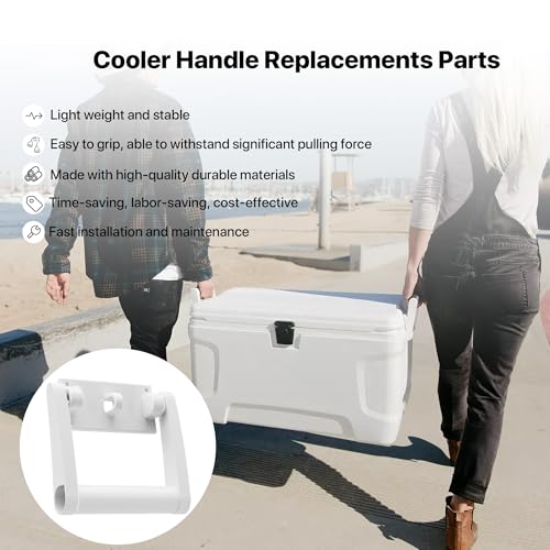 Cooler Replacement Handles 2 Pack for 90-100 Qt Coolers - High Strength Plastic