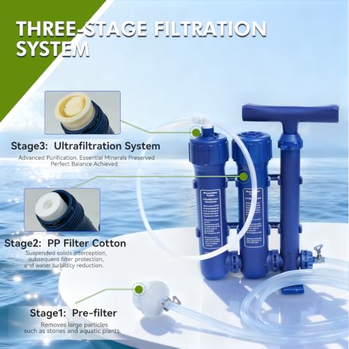 RETOTLA Emergency Water Filtration System for Camping & Survival