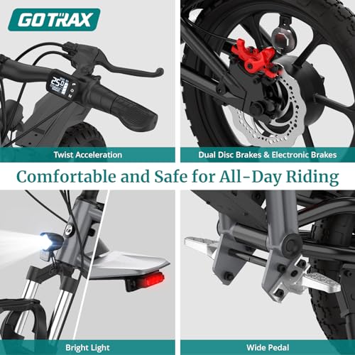Gotrax Kids Electric Dirt Bike 16" Tire, 15.5 MPH, Off-Road Fun for Ages 6-12