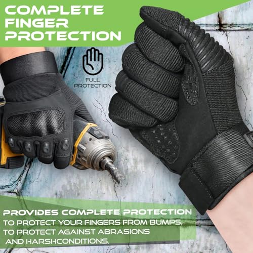Small Black Motorcycle Gloves for Men & Women Touchscreen Racing & Off-Road Gear