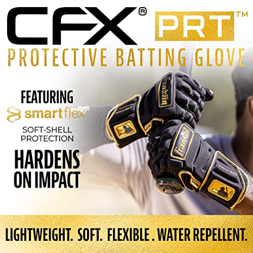 Franklin Sports CFX Pro PRT Batting Gloves Adult Medium Black/Gold
