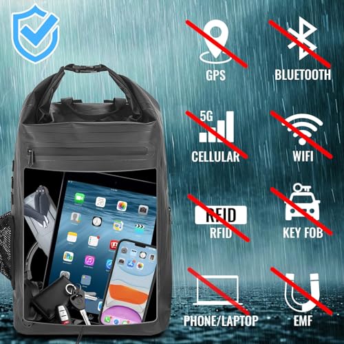 Faraday Travel Backpack 30L Waterproof EMP & Signal Blocker Military-Grade