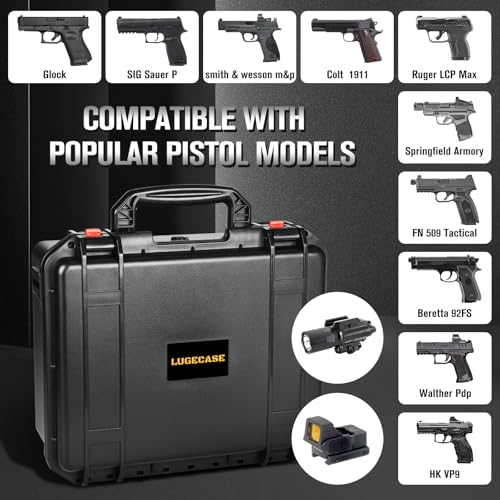 5 Pistol & 23 Magazine Gun Case – Modular Hard Case for Handguns & Storage