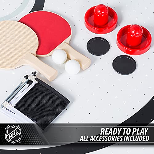 EastPoint Sports White Air Hockey & Table Tennis Combo Game Table
