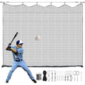 10x30FT Heavy Duty Baseball Backstop Net with Accessories - Sports Barrier
