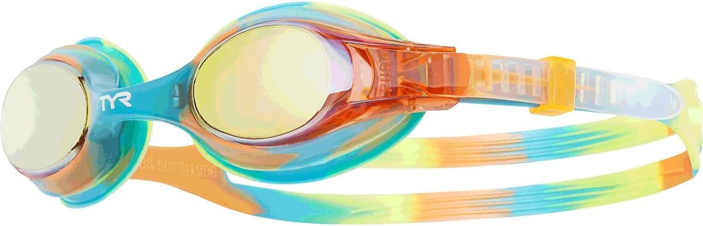 TYR Swimple Kids' Mirrored Swimming Goggles - Anti-Fog, UVA/UVB Protection for Training & Recreation