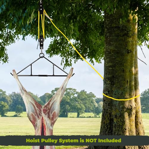 Heavy-Duty 1000 lb Deer Game Hanging Gambrel, Collapsible Steel
