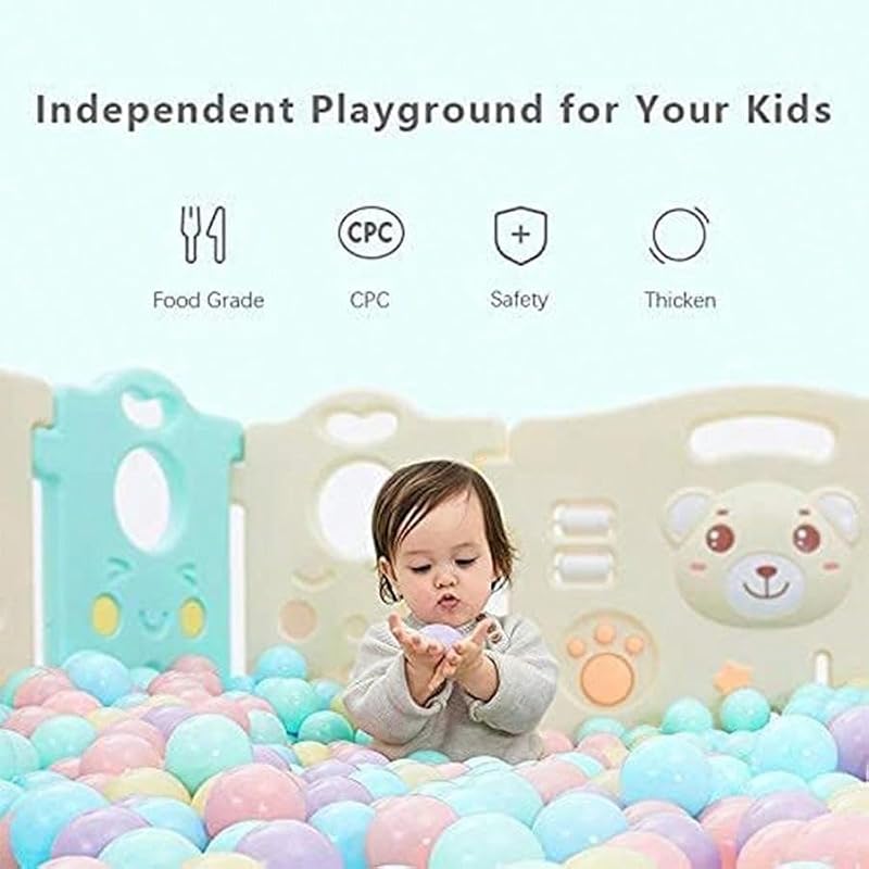 A-White 2.15 Inch Plastic Ball Pit Balls for Toddlers - Pack of 500