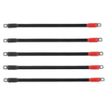 WLOOD Golf Cart Battery Cable Set for Club Car DS 1995-Up 48 Volt, 4 Gauge Welding Cable(Set of 5)