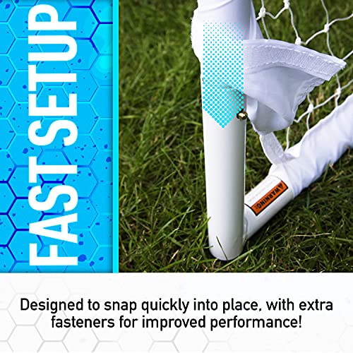 All-Sport Steel Soccer and Lacrosse Goal 50 x 42 Inches - Durable Multi-Sport Frame
