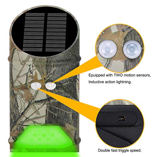 Solar-Powered Hog & Deer Feeder Light with Motion Sensor, 3 Pack