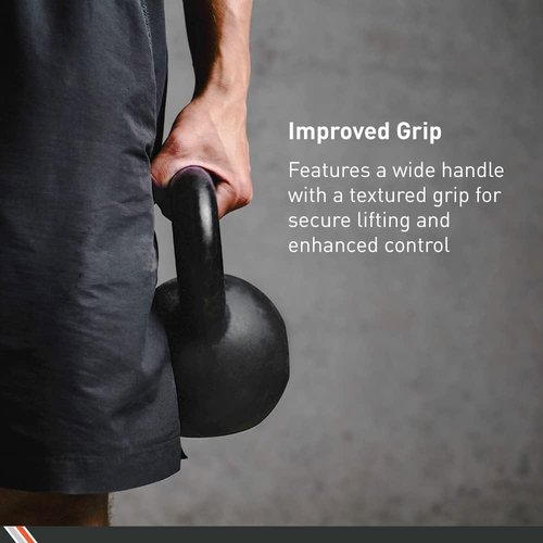 Body Sport Cast Iron Kettlebell - Professional Weight Training for Home & Gym Workouts