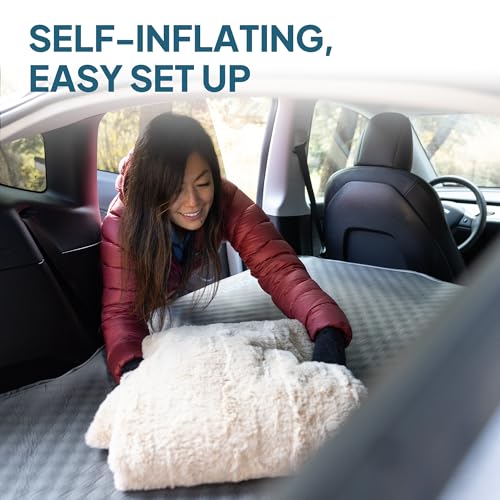 Self-Inflating Foam Camping Mattress for Tesla Model Y (2020–2024) Standard with Pump