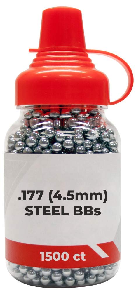 CO2 12g Tanks 5 Pack and 1500ct Steel BBS Bundle Compatible with Sig Sauer P365 BB Gun Air Pistol