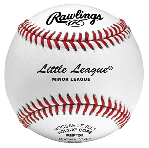 Rawlings RIF Little League Training Baseballs Level 5 Ages 7-10, 12-Count