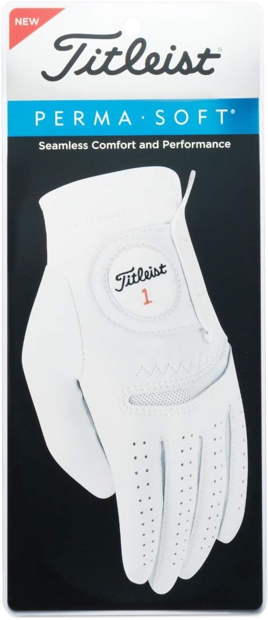 Titleist Perma-Soft Men's Golf Glove - Regular Fit | Left Hand - Premium Comfort & Grip