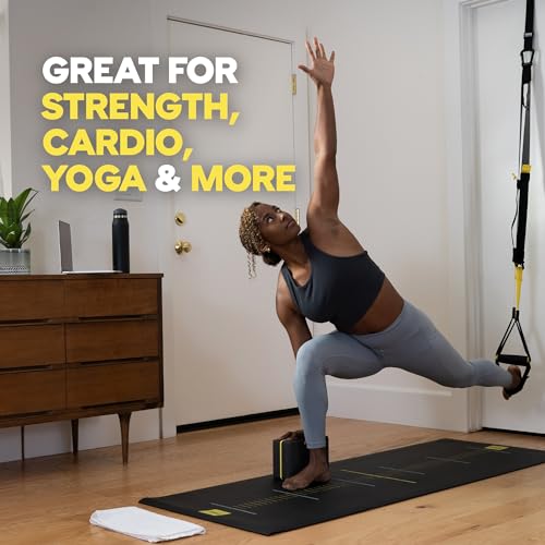 Non-Slip Exercise Mat for Home Gym - 72 x 24 Inch Thick Foam Workout Floor