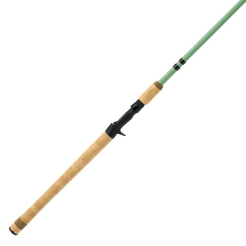 Shakespeare Wild Conventional Casting Rod, 7'10", 2-Piece Fishing Rod, Heavy Power, 15-45 lb Line Rating, 1/2-3 oz Lure Rating