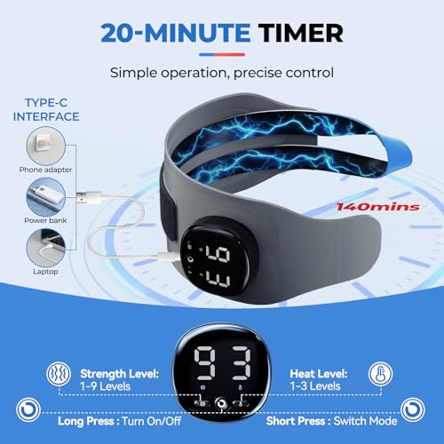 Hand Massager with Heat L - Cordless Wrist Support Brace for Carpal Tunnel & Arthritis, Gray